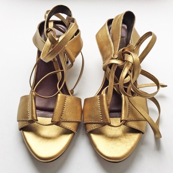 Carlota denim Studio Colombia shoes sandals gold 8 - Picture 6 of 8
